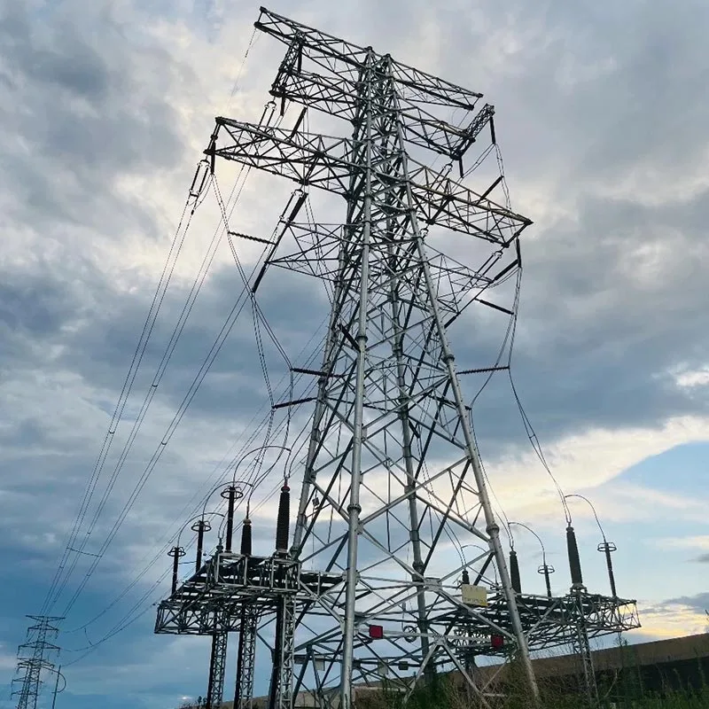 220kV ট্রান্সমিশন লাইন অ্যাঙ্গেল স্টিল টাওয়ার