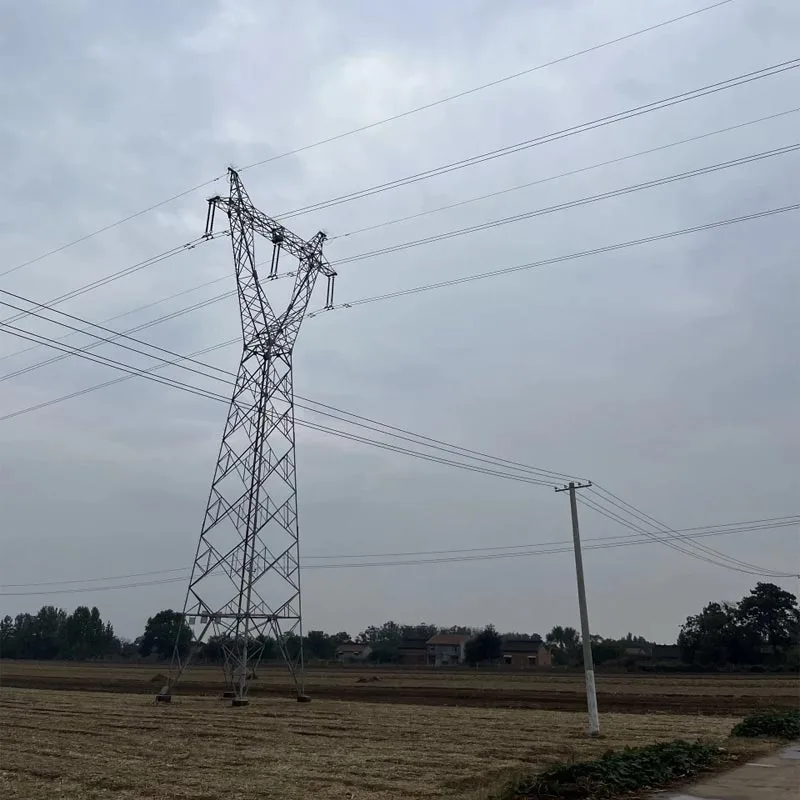 উচ্চ ভোল্টেজ কোণ ইস্পাত ট্রান্সপজিশন টাওয়ার